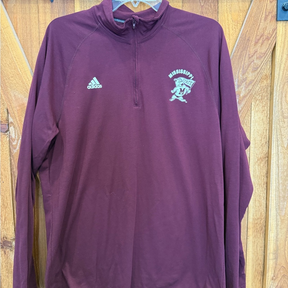 Mississippi State Adidas Maroon Pullover LG
